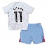 Camiseta Aston Villa Ollie Watkins #11 Segunda Equipación Replica 2023-24 para niños mangas cortas (+ Pantalones cortos)